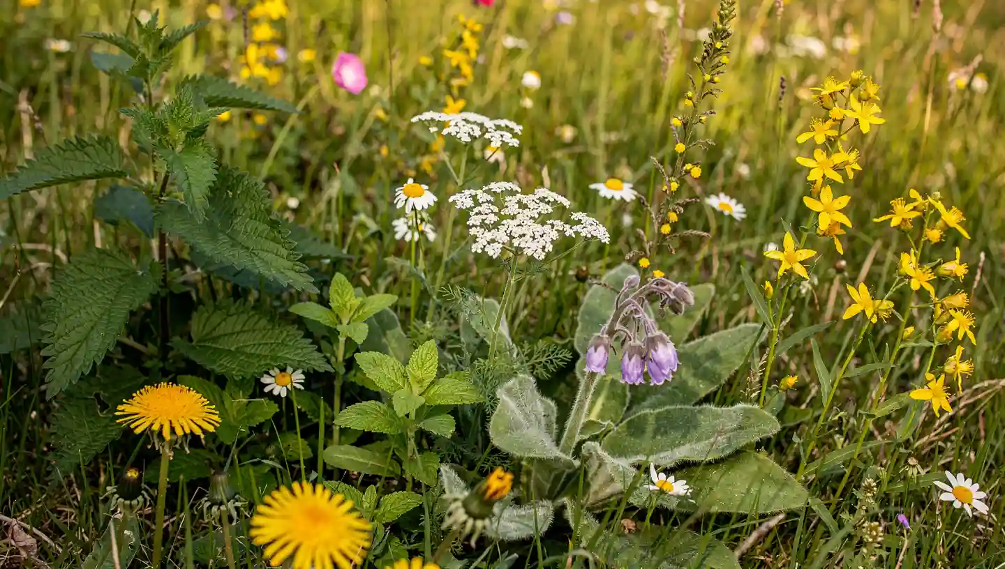 Ljekovite biljke na livadi