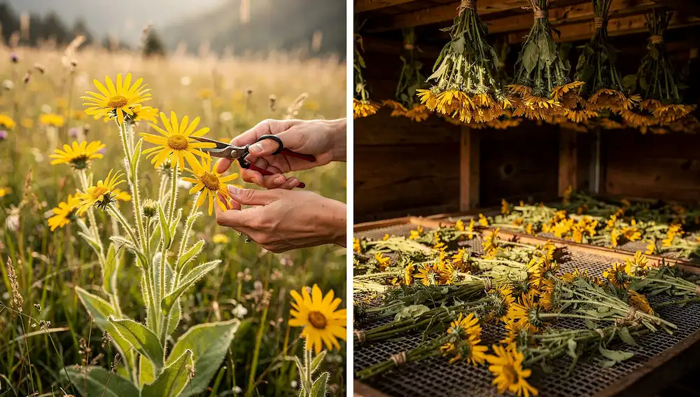 Berba i sušenje arnike