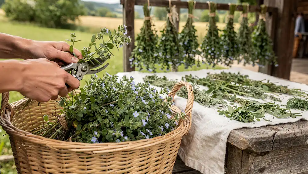 Berba i sušenje veronike