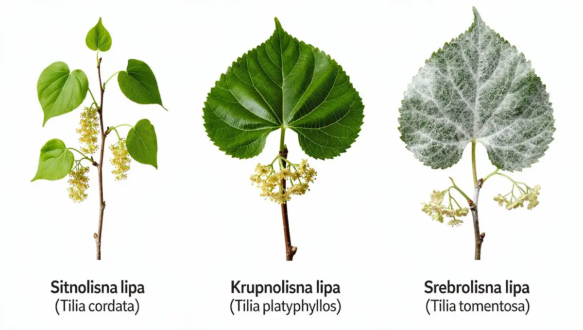 Sitnolisna, krupnolisna i srebrolisna lipa